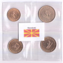 Macedonia serie composta da 4 monete tematica animali anni misti 